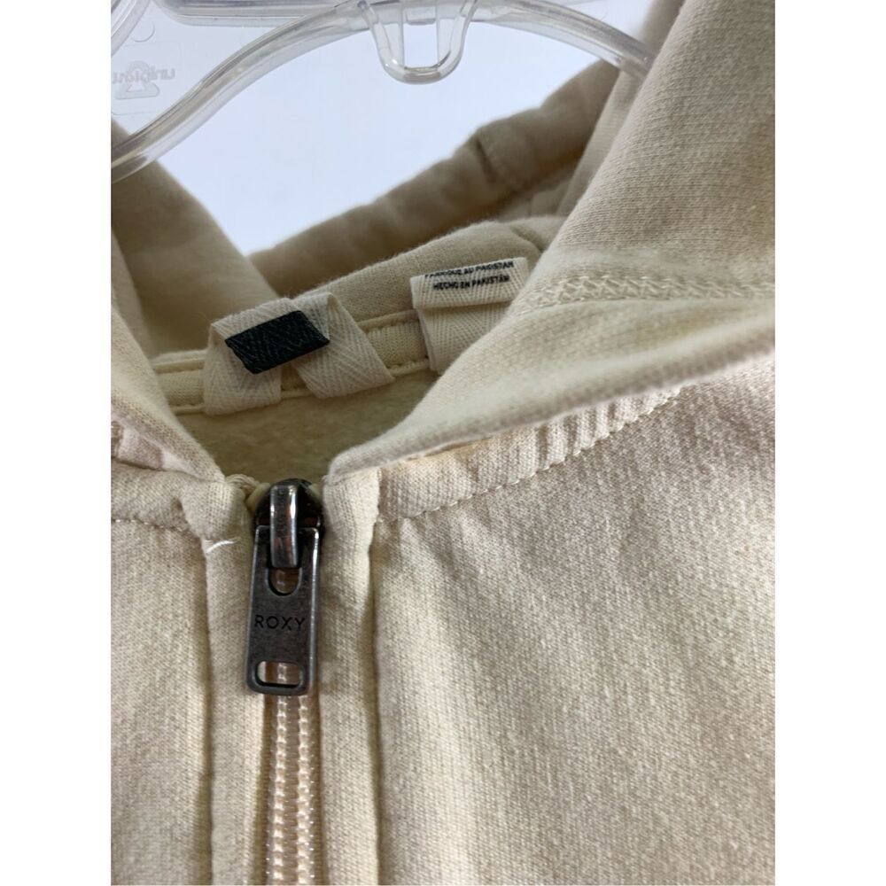 Roxy Beige Zip Up Hoodie Jacket Size S - Picture 6 of 10